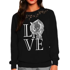 Tribal rhino sweatshirt